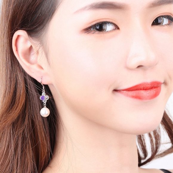 Pierced Pearl Earrings - Picture 6 of 7